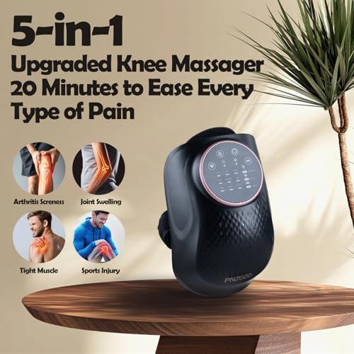 Knee Massager with Heat, Red Light Therapy, 3 Airbag Levels & 3 Vibration Modes, 2026 Updated Edition, LED Vitality Joints Knee Massager, Adjustable Straps, Ideal Gift for Men, Women