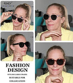 Eyekepper Large Frame Bifocal Sunglasses Women Oversize Bifocal Sunnies Readers - Black 2.00