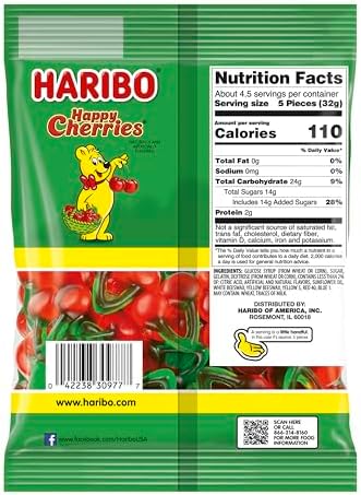 Haribo, Twin Cherry Bag, 5 oz