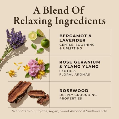 Gya Labs Relaxing Massage Oil - 6.76 Fl Oz - Massage Oil For Deep Relaxation And Daily Wellness - Fast-Absorbing And Non-Greasy Formula, Non-Gmo And Cruelty-Free