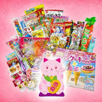 LUCKY CAT PINK Japanese Dagashi Box 50 PCS Japanese Candy, Dagashi, Snacks, And Gum