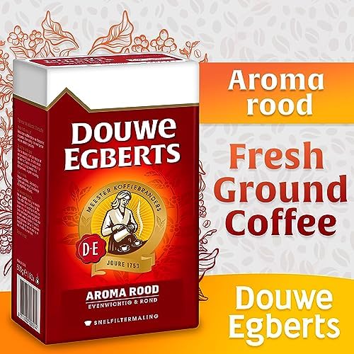 Douwe Egberts Aroma Rood (Course Grind),Imported From Holland, 17.6 Oz (Pack of 6)