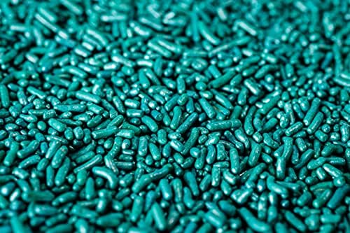 Sweet Eva’s SHIMMER PEARLIZED TEAL SPRNKLES-Jimmies,Cupcakes,Cookies,Cakes,Decorating,Baking,Topper,Bulk Candy,Dairy Free,Nut Free, Soy Free, Egg Free, Gluten Free, Kosher, Vegan, Large, 1.5 Pound