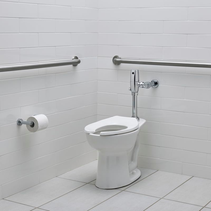 American Standard 5901110T.020 Commercial Heavy Duty Open Front Elongated Toilet Seat, White