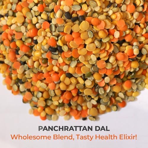 Pride Of India Indian Bean & Lentil Superfood 5 Delicious Panchratna Dal Mix, 3 lbs Jar
