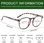 Przene 3 Pack Blue Light Blocking Glasses Women/Men,Retro Round Computer Glasses Anti Eye Strain/UV/Glare, Gaming Glasses. (Black/Crystal/Transparent Amber)