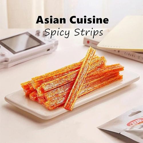 Handmade Spicy Strips (65g/Bag), Made Of Wheat/Chili/Spices, Low Sugar And Low Calorie, Snack Gift, Nostalgic Childhood Snacks, Chinese Specialty Leisure Snacks, The Best Vegetarianism 65g (Pack Of 3)