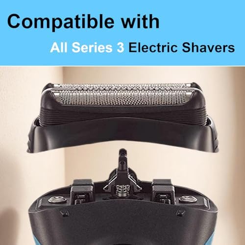 Series 3 Replacement Head for Braun Electric Shaver -21B- Compatible with Braun Electric Razors 300s, 310s, 3010BT (1 Pack)