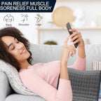 Heating Pad for Back Pain & Period Cramps Relief, 9 Heat Settings Electric Heating Pad for Neck & Shoulder, Auto Shut Off, Soft Machine Wash Fabric, Gifts for Mom, Women, 12''x24'', Gray