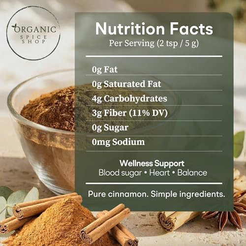 Organic Ceylon Cinnamon Powder | Certified USDA Organic and Kosher| Ceylon Cinnamon Powder Organic from Sri Lanka | Organic Cinnamon Ceylon from Sri Lanka| Premium Quality True Cinnamon Powder | 7 oz (200g) Eco-Friendly Resealable Bag