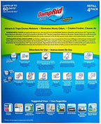 DampRid - Fragrance Free Moisture Absorber 10.5 oz. Easy Fill Refill Packs - 4 count – Attracts & Traps Moisture for Fresher, Cleaner Air