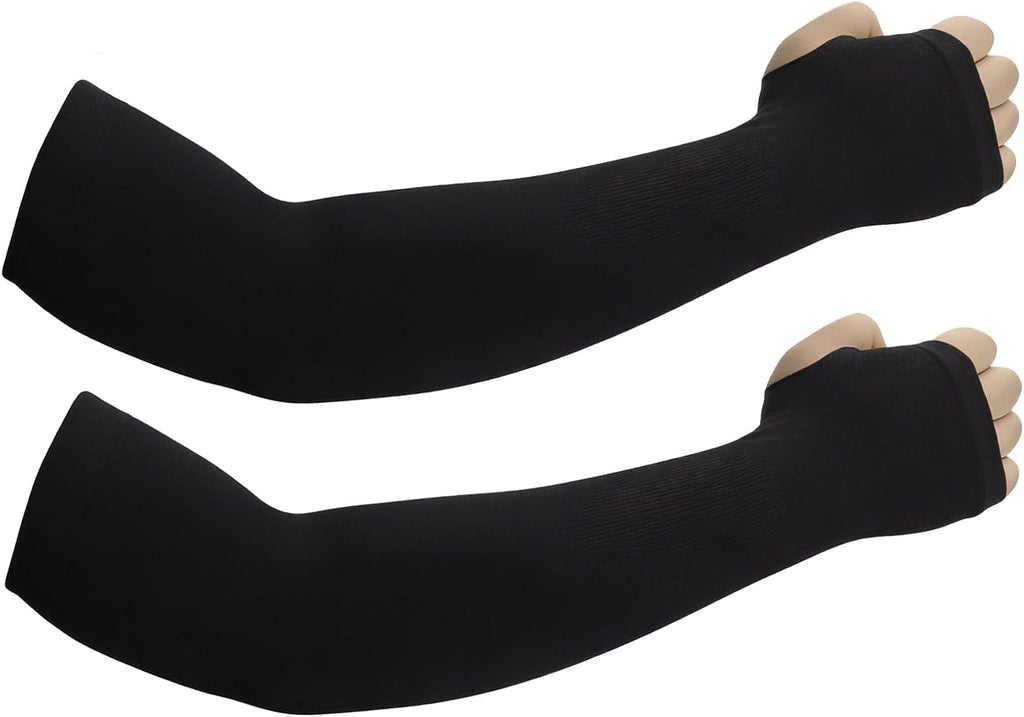 Sun Protection Arm Sleeves With Thumb Holes for Men Women,Cooling Compression UV Arm Cover,Outdoor Sports Sleeve Arm