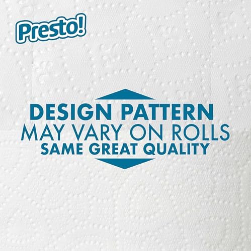 Amazon Brand - Presto! 2-Ply Ultra-Soft Toilet Paper, Septic-Safe, 24 Family Mega Rolls = 120 Regular Rolls, 308 Sheets, Unscented, Pack of 4