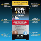 Fungi Nail Anti-Fungal Ointment 0.7 Fl Oz, Kills Fungus that Can Lead To Athlete's Foot with Tolnaftate, Toe Nail Fungus Treatments, Clinically Proven to Cure Infections, Natural Color