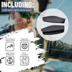 RZP2926AA Soft Rubber Replacement Nose Pads Compatible with Sunglasses Paunch XL/Paunch (Including Left and Right Nose Pads) Black
