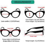 Eyekepper 4-Pack Round Reading Glasses for Women Large Frame Readers +1.50