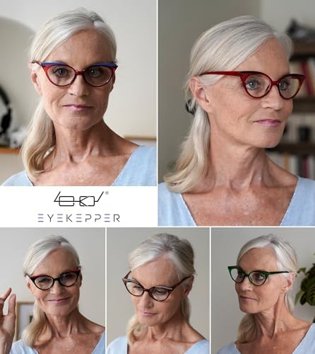 Eyekepper 5-pack Cat Eye Reading Glasses Cute Reader for Women 1.5