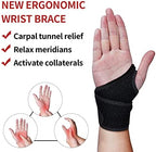 AMYONE Wrist Brace for Carpal Tunnel, Adjustable Wrist Wraps for Pain Relief/Arthritis/Tendonitis/TFCC Tears, Flexible Wrist Support for Working Out/Exercise/Tennis for Women/Men Right & Left Hand