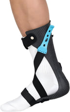 Komzer AFO Drop Foot Brace, Adjustable Ankle Support Orthosis for Stroke Recovery & Daily Mobility, Lightweight Orthotic Device for Men & Women, Fits Inside Shoes (M, Left)