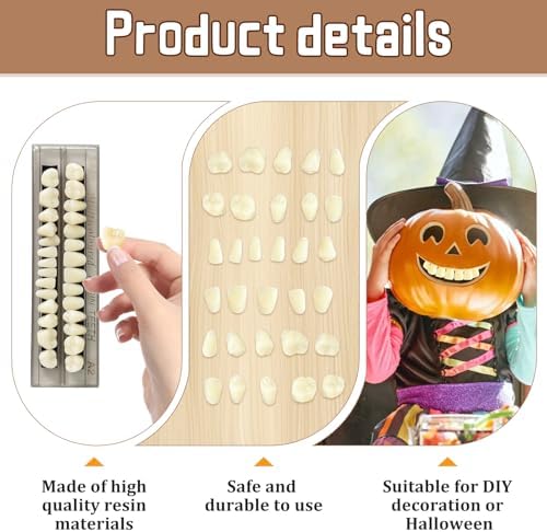 56 Pcs False Teeth Dental Complete Acrylic Resin Denture Teeth, 2 Set Whole Teeth Synthetic Polymer Denture Tooth, 23 Shade A2 Upper + Lower Dental Materials for Replacement, DIY, or Halloween
