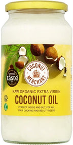 Coconut Merchant Organic Coconut Oil 35 Ounce | Extra Virgin, Raw, Cold Pressed, Unrefined | Ethically Sourced, Vegan, Ketogenic and 100% Natural | For Hair, Skin & Cooking (35 Oz / 1L)