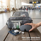Comfortable Sleep Eye Mask, Lightweight Night Blindfold with Adjustable Strap for Travel,Home Use,Gray