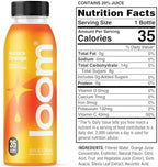 Aurora Orange Juice Drinks by Loom, Low Sugar Juice, Real Fruit, No Added Sugar, Healthy Hydration, 30 Calories, Non-GMO, 12 oz bottles, 12 pack