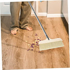 Detachable Soft Bristle Broom Handle for Efficient Floor Cleaning at Lightweight Design for Comfortable to Hold and Storage for Narrow Spaces