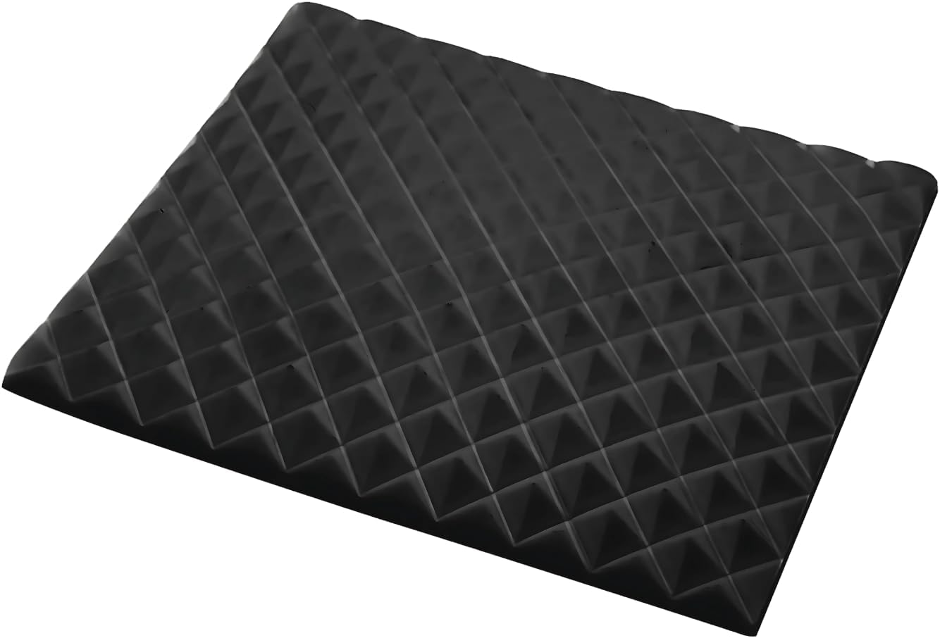 All Natural Rubber Acupressure marma mat for Feet, Back, Neck Pain Relief. Sciatica, Plantar Fasciitis, Insomnia, Anxiety & Stress Relief Reflexology Mat. Patented Curve Design for Neuroplacticity, Sports, Office, Gaming, Fidget. USA