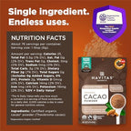 Navitas Organics Cacao Powder - Cocoa Powder Substitute 1:1, For Hot Chocolate, Baking & More - Regenerative Organic Certified, Non GMO, Fairtrade, Gluten Free, Non-alkalized (16oz. Bag, Pack of 2)