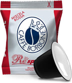 Caffè Borbone Red Blend Nespresso Compatible Espresso Coffee Pods, 50 Count Espresso Pods