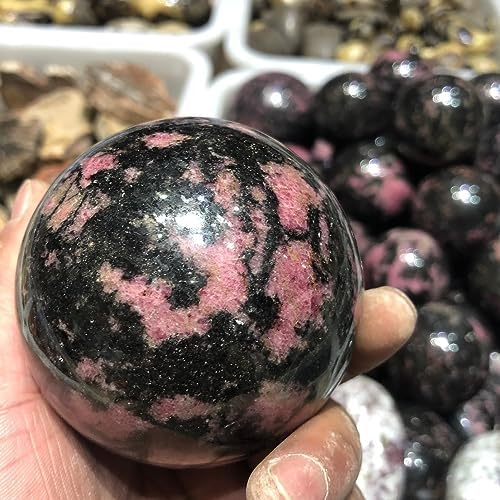Natural red Tourmaline Crystal Ball with Pink Crystal Ball
