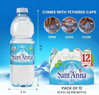 Sant'Anna Still Mineral Water, 16.9 Fl Oz Bottles (12-Pack) | Pure Italian Alps Mountain-Fresh Drinking Water | Natural Functional Drink | Sodium-Free, Nitrate-Free, Sulfate-Free in BPA-Free Bottles