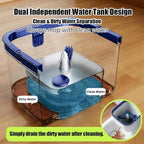 Microfiber Spin Mop Bucket Cleaning System with Wringer, 52''Long Handle & 4 Flat Mop Pads Replacement, Lazy Home Essentials for Wet Dust Hardwood Wood Wall Floor Household Cleaner Tools Set