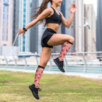 Camo Print Compression Socks Calf Knee High Support Socks Novelty For Women Men Nurse Athletic Running Hiking Travel