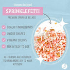 Sweets Indeed Sprinkles, Peach Rose Gold Edible Sprinkle Mix, Perfect for Cake Decorations, Baking, Ice Cream, Cookies, Cupcake Topper