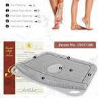 FREATECH Large Shower Foot Scrubber Mat, Silicone Foot Cleaner Brush to Clean, Exfoliate and Massage Feet Without Bending Over, Improve Foot Appearance and Overall Health, Grey - 17.3" x 13"