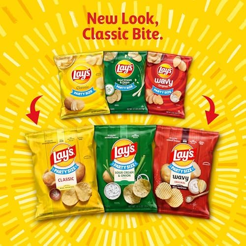 Lay's Potato Chips Variety Pack, 1 oz Bags, (21 Pack) (Packaging and Formula May Vary)