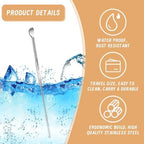 20 Pcs Ear Spoon Metal Ear Cleaner Portable Metal Ear Spoon Stainless Steel Ear Pick Earwax Curette Ear Cleaner Tool for Adult