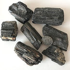 100g Pack Natural Black Crystal Gemstone Collectibles Rough Rock Mineral Specimen Stone Home Decor