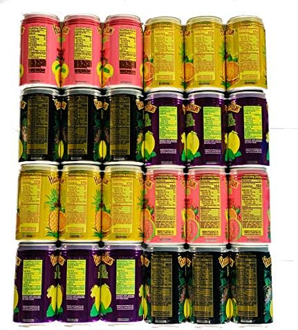 Hawaiian Sun Drinks 24 Pack Sampler (Pass-O-Guava,Pineapple-Orange, Lilikoi-Passion Fruit, Guava) 6 Pack of Each