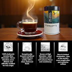 Stanley's Coffee - 100% Jamaica Blue Mountain Coffee, Authentic Whole Bean, Medium Roast, Certified Single Origin Gourmet Jamaican Coffee Beans, Premium Gift for Coffee Lovers, 8oz
