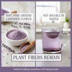 Culinary Lavender Powder (8.8 oz / 250g) - 100% Natural Ultra-Fine Lavender Flower Powder - Edible Grade for Baking, Drinks & DIY Beauty - Naturally Gluten-Free & Caffeine-Free - Non-GMO