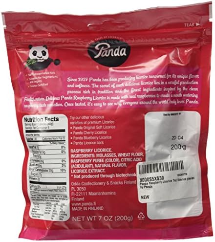 Panda All Natural Raspberry Licorice, 7 Oz.