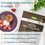 Vegan Collagen Protein Powder + Pure Biotin High Strength 10,000mcg Vegan Bundle, for Skin, Hair & Nails, by Igennus