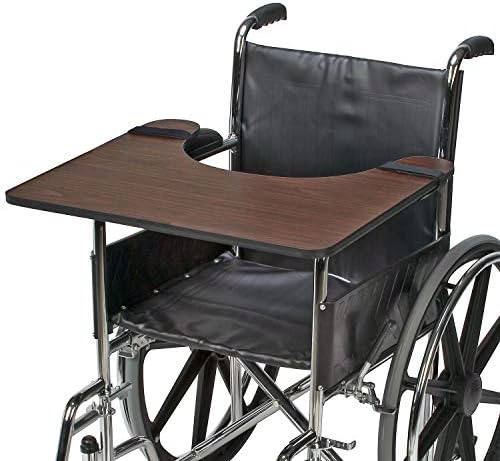 DMI Wood Wheelchair Lap Tray, Table, 1 Count, FSA and HSA Eligible (Pack of 2)