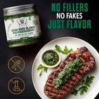 Chimi Boss Chimichurri Original Sauce, 9 fl oz – Authentic Argentinian Green Herb Sauce with Fresh Parsley, Garlic & Spices – All Natural Marinade & Topping – Made in USA