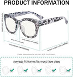 Eyekepper Oversized Progressive Readers Women - UV Protection Multifocus Computer Readers - Noline Trifocal Reading Glasses - Grey/Tortoise Frame +1.75