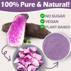 10oz Pure Natural Purple Ube Powder, Yam Powder for Baking, Purple Sweet Potato Food Color, No Sugar, Vegan & Sourced Superfood for Smoothies, Drinks & Desserts