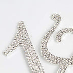 Bling Crystal Rhinestone 18 Birthday Cake Topper - Best Keepsake | 18th Party Decorations Silver